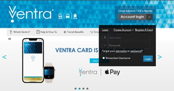 ventra login