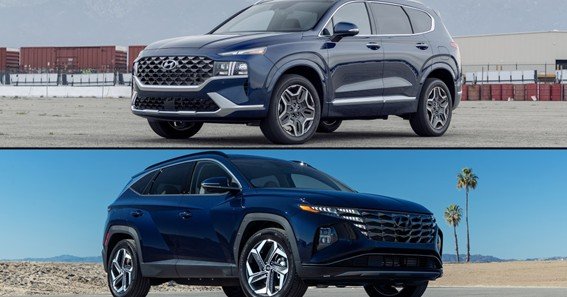 hyundai santa fe size comparison